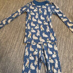 Hanna Andersson Bunnies Easter Pajama Set Size 5T